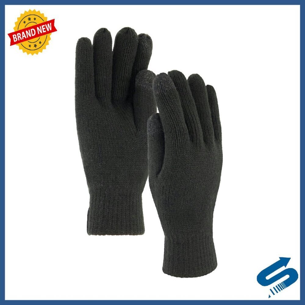 Fleece Lined Knit Gloves Touchscreen Compatible Cold Weather